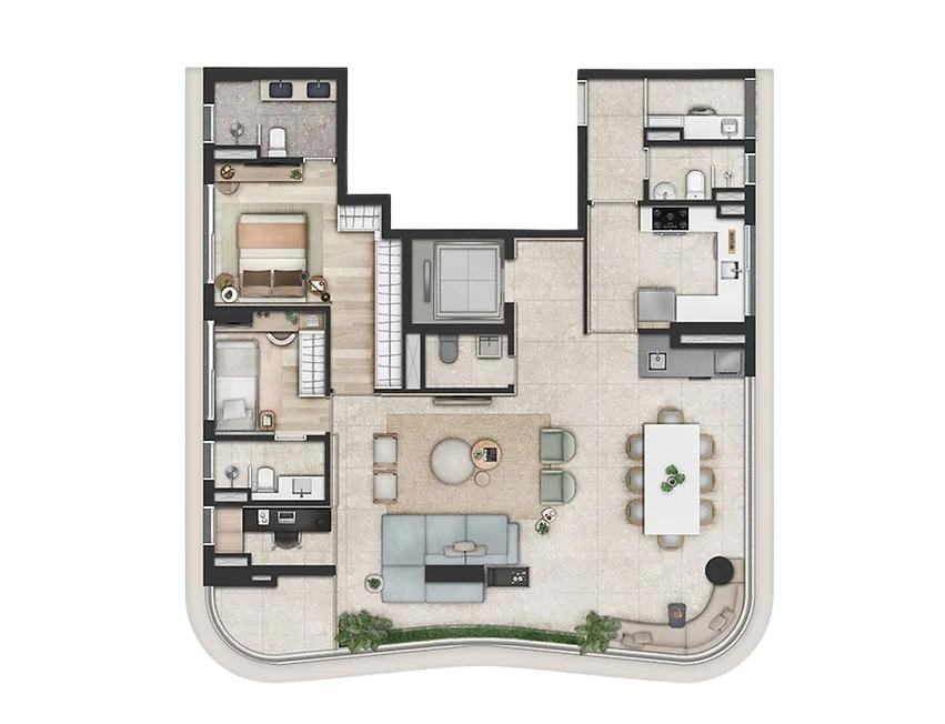 SHANGHAI - Planta 125m²